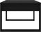 vidaXL - Salontafel - 102x50x35 - cm - bewerkt - hout - zwart
