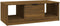 vidaXL - Salontafel - 102x50x36 - cm - bewerkt - hout - bruin - eikenkleur