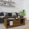 vidaXL - Salontafel - 102x50x36 - cm - bewerkt - hout - bruin - eikenkleur