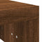 vidaXL - Salontafel - 102x50x36 - cm - bewerkt - hout - bruin - eikenkleur