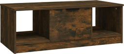 vidaXL - Salontafel - 102x50x36 - cm - bewerkt - hout - gerookt - eikenkleurig
