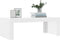 vidaXL - Salontafel - 102x50x36 - cm - bewerkt - hout - hoogglans - wit
