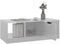 vidaXL - Salontafel - 102x50x36 - cm - bewerkt - hout - hoogglans - wit