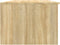 vidaXL - Salontafel - 102x50x36 - cm - bewerkt - hout - sonoma - eikenkleurig