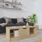 vidaXL - Salontafel - 102x50x36 - cm - bewerkt - hout - sonoma - eikenkleurig