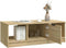 vidaXL - Salontafel - 102x50x36 - cm - bewerkt - hout - sonoma - eikenkleurig