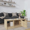 vidaXL - Salontafel - 102x50x36 - cm - bewerkt - hout - sonoma - eikenkleurig