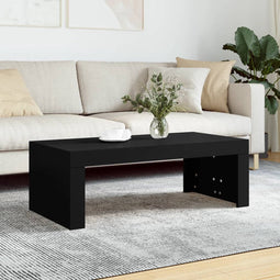 vidaXL - Salontafel - 102x50x36 - cm - bewerkt - hout - zwart