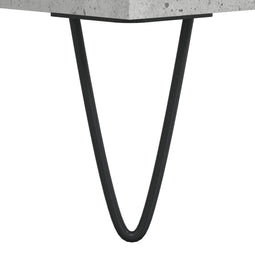 vidaXL - Salontafel - 102x50x40 - cm - bewerkt - hout - betongrijs
