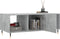 vidaXL - Salontafel - 102x50x40 - cm - bewerkt - hout - betongrijs