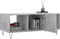 vidaXL - Salontafel - 102x50x40 - cm - bewerkt - hout - betongrijs