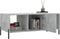 vidaXL - Salontafel - 102x50x40 - cm - bewerkt - hout - betongrijs