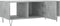 vidaXL - Salontafel - 102x50x40 - cm - bewerkt - hout - betongrijs