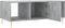 vidaXL - Salontafel - 102x50x40 - cm - bewerkt - hout - betongrijs