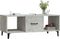 vidaXL - Salontafel - 102x50x40 - cm - bewerkt - hout - betongrijs