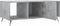 vidaXL - Salontafel - 102x50x40 - cm - bewerkt - hout - betongrijs
