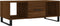 vidaXL - Salontafel - 102x50x40 - cm - bewerkt - hout - bruin - eikenkleur