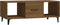 vidaXL - Salontafel - 102x50x40 - cm - bewerkt - hout - bruin - eikenkleur