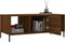 vidaXL - Salontafel - 102x50x40 - cm - bewerkt - hout - bruin - eikenkleur