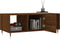 vidaXL - Salontafel - 102x50x40 - cm - bewerkt - hout - bruin - eikenkleur