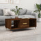 vidaXL - Salontafel - 102x50x40 - cm - bewerkt - hout - bruin - eikenkleur