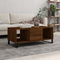 vidaXL - Salontafel - 102x50x40 - cm - bewerkt - hout - bruin - eikenkleur