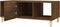 vidaXL - Salontafel - 102x50x40 - cm - bewerkt - hout - bruin - eikenkleur