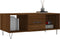vidaXL - Salontafel - 102x50x40 - cm - bewerkt - hout - bruin - eikenkleur