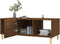 vidaXL - Salontafel - 102x50x40 - cm - bewerkt - hout - bruin - eikenkleur
