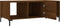 vidaXL - Salontafel - 102x50x40 - cm - bewerkt - hout - bruin - eikenkleur