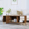 vidaXL - Salontafel - 102x50x40 - cm - bewerkt - hout - bruin - eikenkleur
