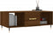vidaXL - Salontafel - 102x50x40 - cm - bewerkt - hout - bruin - eikenkleur