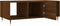 vidaXL - Salontafel - 102x50x40 - cm - bewerkt - hout - bruin - eikenkleur