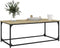 vidaXL - Salontafel - 102x50x40 - cm - bewerkt - hout - en - ijzer - sonoma - eikenkleur