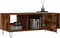vidaXL - Salontafel - 102x50x40 - cm - bewerkt - hout - gerookt - eikenkleurig