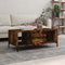 vidaXL - Salontafel - 102x50x40 - cm - bewerkt - hout - gerookt - eikenkleurig