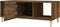 vidaXL - Salontafel - 102x50x40 - cm - bewerkt - hout - gerookt - eikenkleurig