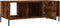 vidaXL - Salontafel - 102x50x40 - cm - bewerkt - hout - gerookt - eikenkleurig