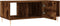 vidaXL - Salontafel - 102x50x40 - cm - bewerkt - hout - gerookt - eikenkleurig