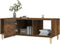 vidaXL - Salontafel - 102x50x40 - cm - bewerkt - hout - gerookt - eikenkleurig