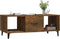 vidaXL - Salontafel - 102x50x40 - cm - bewerkt - hout - gerookt - eikenkleurig