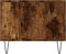 vidaXL - Salontafel - 102x50x40 - cm - bewerkt - hout - gerookt - eikenkleurig