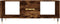 vidaXL - Salontafel - 102x50x40 - cm - bewerkt - hout - gerookt - eikenkleurig