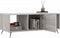 vidaXL - Salontafel - 102x50x40 - cm - bewerkt - hout - grijs - sonoma - eikenkleurig