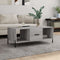 vidaXL - Salontafel - 102x50x40 - cm - bewerkt - hout - grijs - sonoma - eikenkleurig