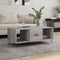 vidaXL - Salontafel - 102x50x40 - cm - bewerkt - hout - grijs - sonoma - eikenkleurig