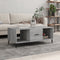 vidaXL - Salontafel - 102x50x40 - cm - bewerkt - hout - grijs - sonoma - eikenkleurig