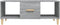 vidaXL - Salontafel - 102x50x40 - cm - bewerkt - hout - grijs - sonoma - eikenkleurig
