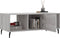 vidaXL - Salontafel - 102x50x40 - cm - bewerkt - hout - grijs - sonoma - eikenkleurig