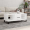 vidaXL - Salontafel - 102x50x40 - cm - bewerkt - hout - hoogglans - wit